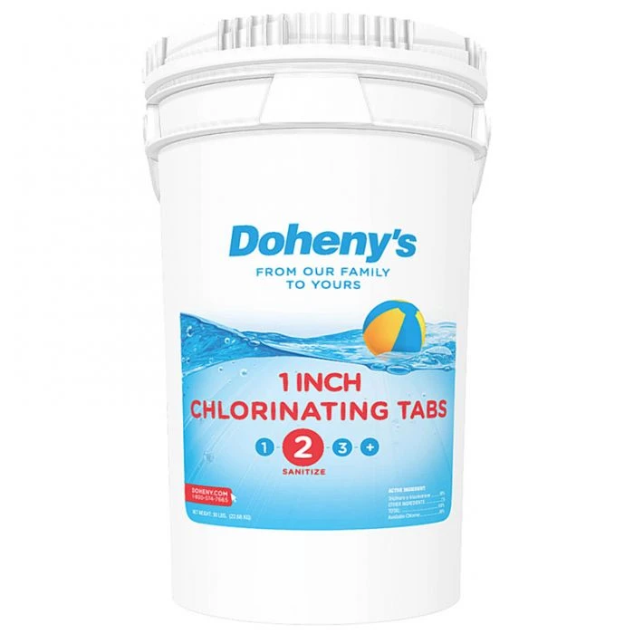 Doheny's 1 In Chlorine Tabs, 48 Lb 1 Doheny's 1 In Chlorine Tabs, 48 Lb