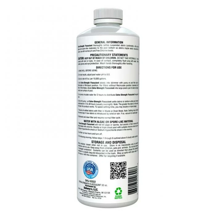 Doheny's Extra Strength Flocculent, 1 Quart 4 Doheny's Extra Strength Flocculent, 1 Quart - Image 4