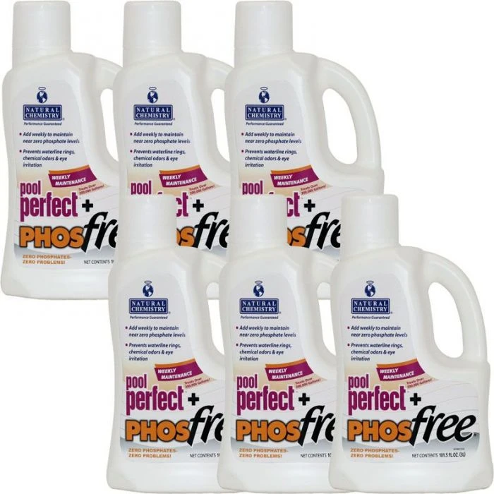 Natural Chemistry Pool Perfect + PHOSfree, (6) 3 Liter 1 Natural Chemistry Pool Perfect + PHOSfree, (6) 3 Liter